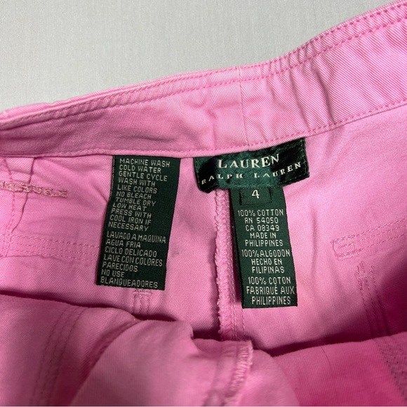 Ralph Lauren Pink Bermudas with Classic Style Size 4 100% Cotton - Picture 6 of 9